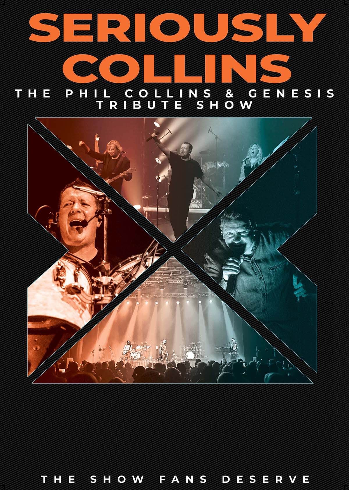 Official Seriously Collins tribute show artwork.