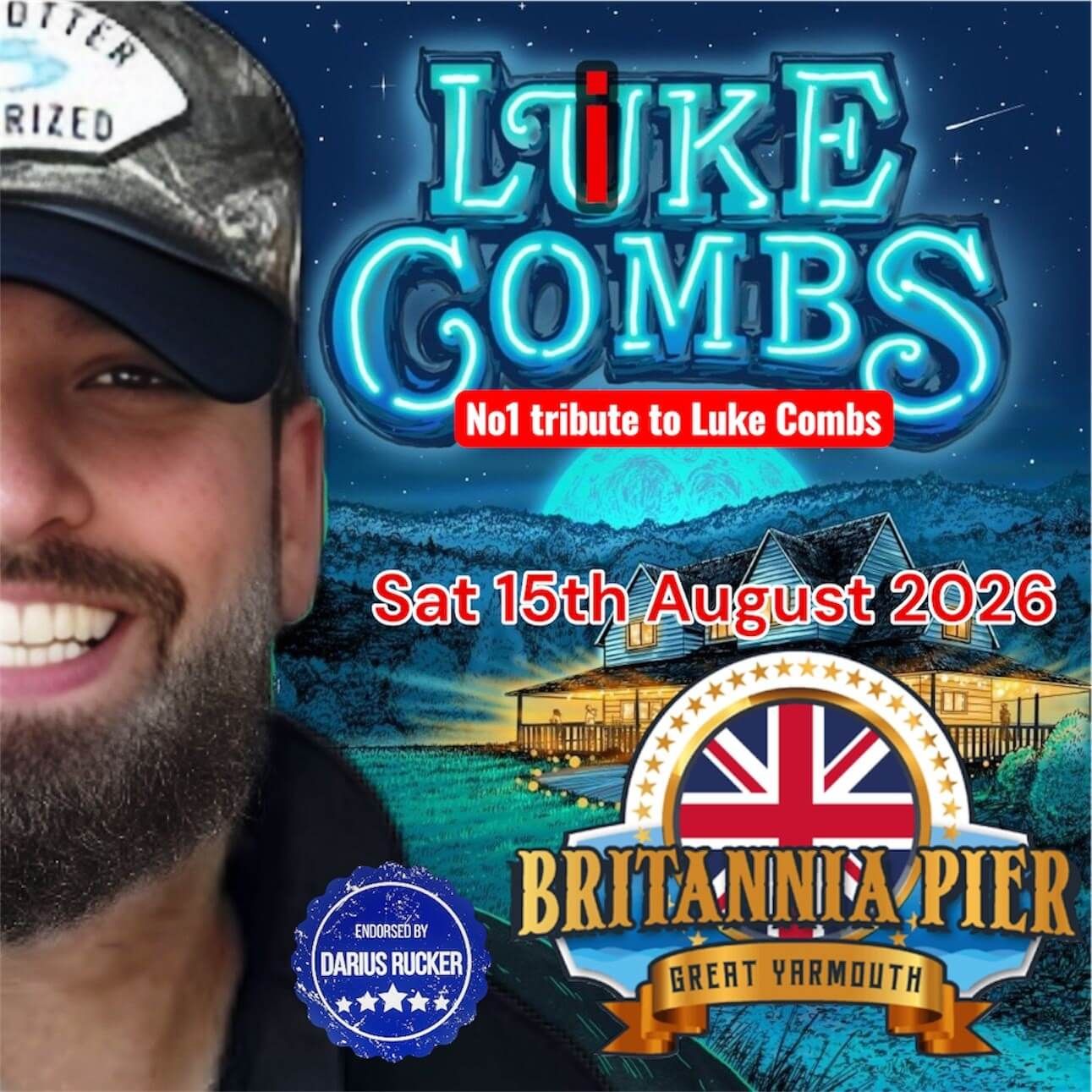 Official Like Combs UK tribute show artwork.