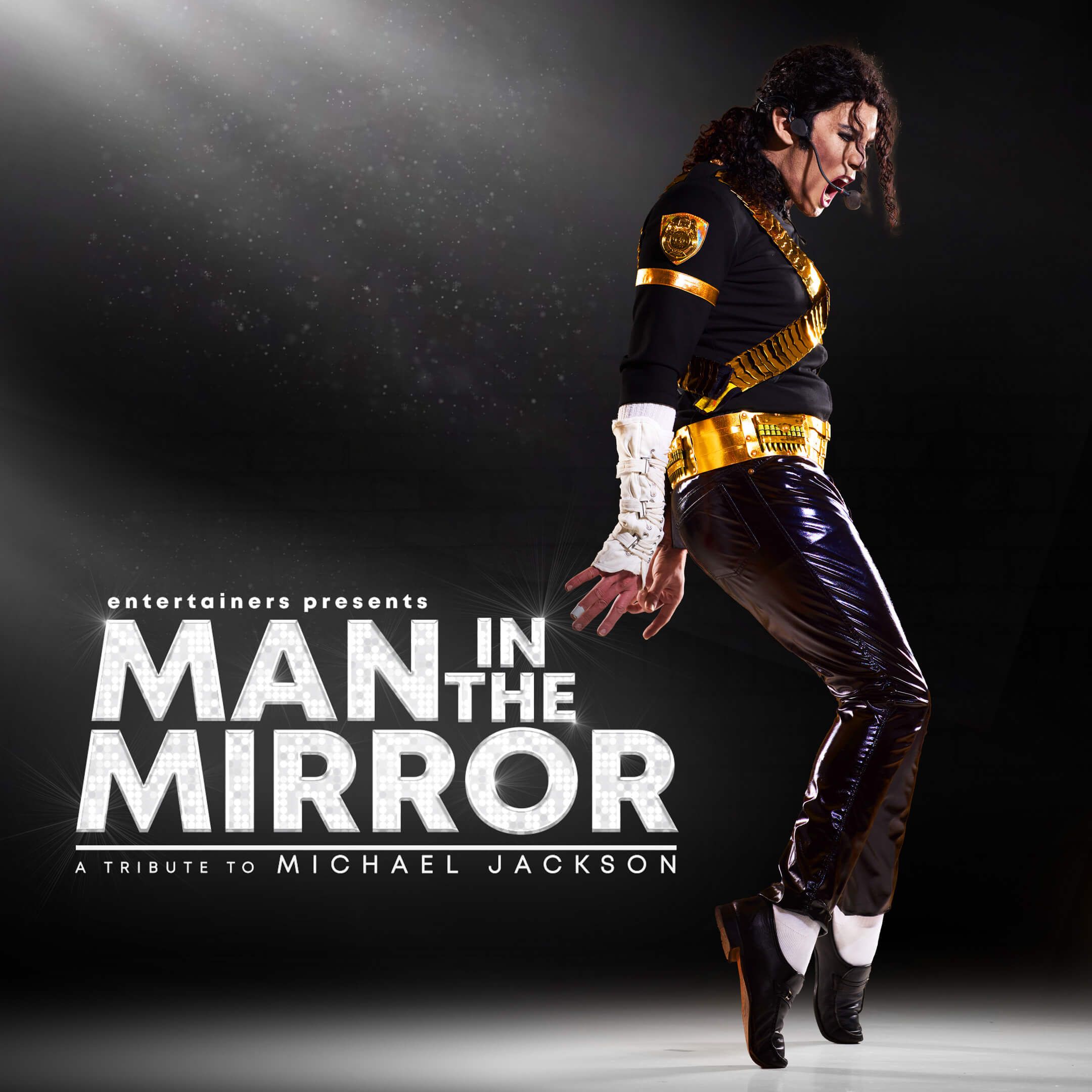 Official Man in the Mirror Michael Jackson tribute show artwork.