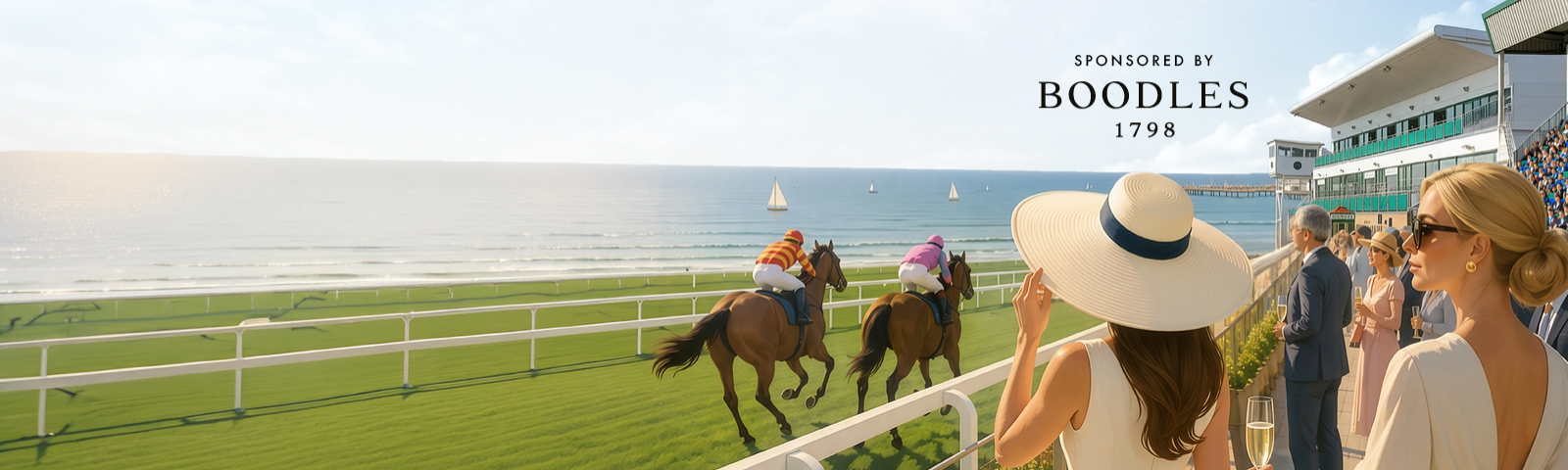 Official Eastern Festival event artwork for Great Yarmouth Racecourse.